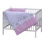 Dětská postýlka Scarlett s kompletní výbavou 120x60 cm - Toro růžová