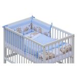 Dětská postýlka Scarlett s kompletní výbavou 120x60 cm - Matěj modrá