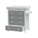 Přebalovací plastová komoda s vaničkou Scarlett ARIEL - Šedá