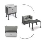 Přebalovací komoda Cam Growi 2in1 - Col.C262