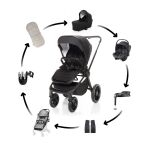 Kočárek ZOPA MOVE CROSS 2 MAXI set + dárky - Night Black/Black