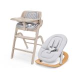Set dětská židlička ZOPA Inspira 2 + novorozenecký set + houpací základna - Cookie Beige