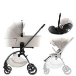 Kombinovaný kočárek Britax Rio + hluboká korba + autosedačka Baby-Safe PRO - Lux Soft Taupe