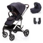 Set kočárek Zopa Quest + korba + adaptéry na autosedačku - Midnight Navy/Silver