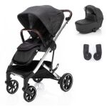 Set kočárek Zopa Quest + korba + adaptéry na autosedačku - Vulcan Black/Silver