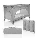 Cestovní postýlka skládací Zopa Lely - Silver Grey