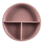 ZOPA Silikonový dělený talířek s přísavkou - Old Pink