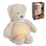 Nattou Sleepy Bear usínáček plyšový hudební se světýlkem a senzorem pláče 4v1 - Beige