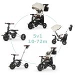 QPLAY Tříkolka Nova Deluxe 5v1 - Beige
