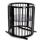 MIMIKO Postýlka kulatá 7v1 - Round Wenge