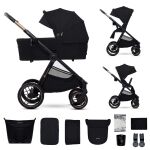Kočárek kombinovaný  2v1 KINDERKRAFT Nea 2 - Midnight Black