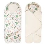 Zavinovačka Emitex BEA oboustranná Forest Blossom - Beige