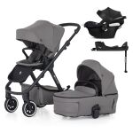 PETITE&MARS ICON AIR SET LITE kočárek + autosedačka Cybex 3v1 - Dove Grey