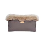 Beztroska Rukávník na kočárek s kožešinou - Grey 