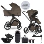 EASYWALKER Zoey Go kombinovaný kočárek set 4v1 XXL limited + Cybex Aton B2 + Base One - Chestnut Brown