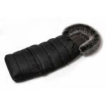 Fusak Jasmine 3v1 s kožíškem - Černý