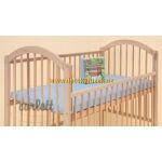 PROSTĚRADLO FROTÉ LUX  Scarlett 140 x 70 -Modré