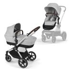 Kočárek Cybex Eos Lux 2v1 - Silver/Lava Grey