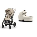 Cybex Balios S Lux 2v1 včetně korby Cot S - Almond Beige + Seashell 2026