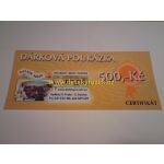 Dárková poukázka - certifikát-Dárková poukázka v hodnotě 500,-Kč