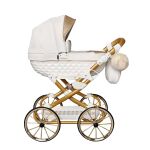 Dětský retro kočárek pro panenky Jasmine Kids Princess - 01