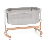 PETITE&MARS Postýlka dětská polohovatelná s funkcí kolébky Glory 2v1 - Mocha Beige