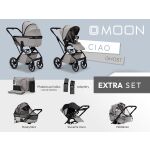 Kočárek MOON CIAO 2v1 Extra set - Ghost 2026