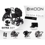 Kočárek Moon ReSea FOLD Extra Set - Onyx 2026