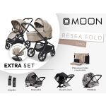 Kočárek Moon ReSea FOLD Extra Set - Sand 2026