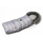 Fusak Jasmine 3v1 s kožíškem - Světle šedý