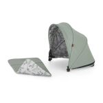 Stříška + vložka ke kočárku PETITE&MARS Royal 2/3 - Iron Green