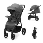 Kočárek sportovní KINDERKRAFT Trig 3 Tray - Granite Grey