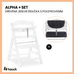 ŽIDLIČKA HAUCK ALPHA+ set 2v1 s polstrováním - White/Melange charcoal