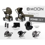 Kočárek MOON RESEA 2.0 Kombi set 3v1 - Moss Green 2026