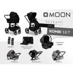 Kočárek MOON RESEA 2.0 Kombi set 3v1 - Onyx 2026
