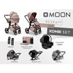 Kočárek MOON RESEA 2.0 Kombi set 3v1 - Sand 2026