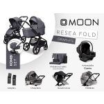 Kočárek Moon ReSea FOLD Kombi Set - Graphite 2026