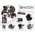 Kočárek Moon ReSea FOLD Kombi Set - Greige 2026