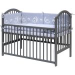 Dětská postýlka Scarlett Alenka s kompletní výbavou 120x60 cm - Toro šedá