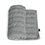 Pletená deka Jasmine 80x105cm - Grey