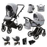 Kočárek Adamex Belissa Special Edition 2v1 - Grey/Silver