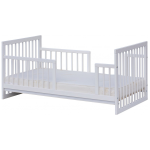 Postýlka Scarlett Kombi s vyndavacími příčkami buk 140x70 cm - Bílá