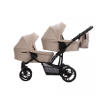 Kočárek pro dvojčata Bebetto 42 New - Pro 22 Black