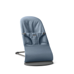 BabyBjörn lehátko BLISS Woven - Light Blue mélange 