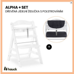 ŽIDLIČKA HAUCK ALPHA+ White + polstrování zdarma