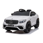 Dětské elektrické autíčko Mercedes Benz GLC 63S 4x45W 12V, dálkové ovládání - Bílé