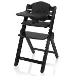 Dřevěná jídelní židlička Zopa Clipp & Clapp - Black
