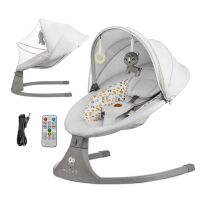 Houpací lehátko Kinderkraft LUMI 2V1 - Light Grey