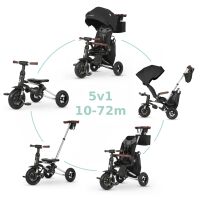 QPLAY Tříkolka Nova Deluxe 5v1 - Black