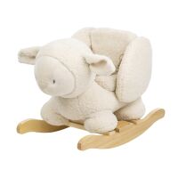 NATTOU Houpačka Teddy plyš 10m+ ovečka ecru